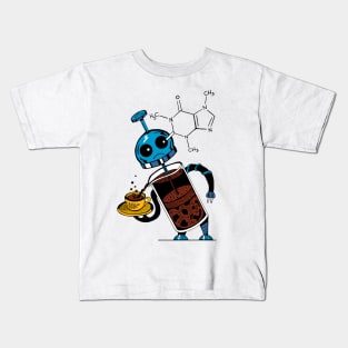 Coffee Robot Kids T-Shirt